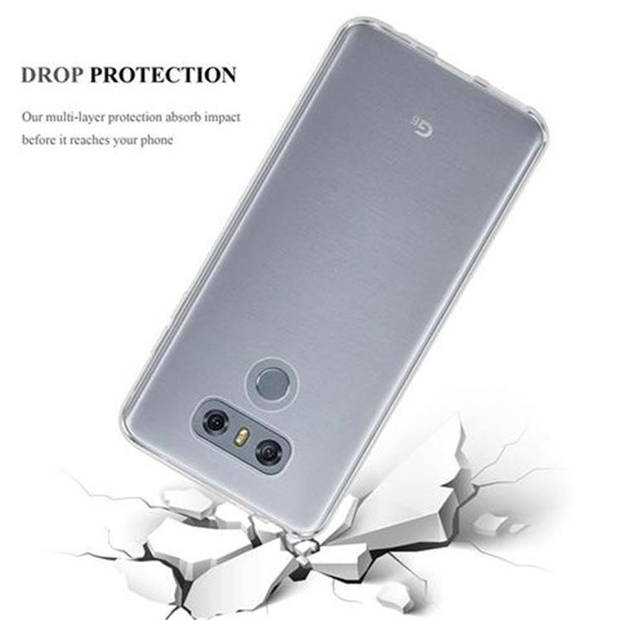 Cadorabo Hoesje geschikt voor LG G6 in VOLLEDIG TRANSPARANT - Beschermhoes Cover gemaakt van TPU Silicone Case