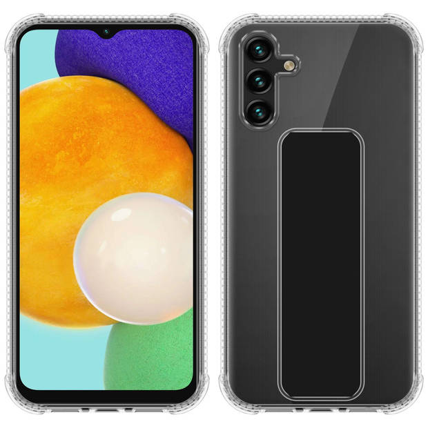 Cadorabo Hoesje geschikt voor Samsung Galaxy A13 5G Cover in ZWART - Beschermhoes TPU silicone Case met houder