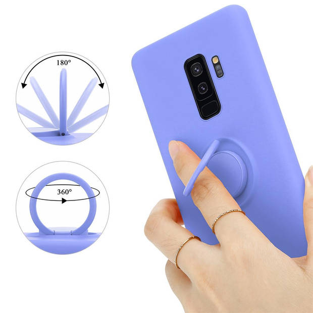 Cadorabo Hoesje geschikt voor Samsung Galaxy S9 PLUS in LIQUID LICHT PAARS - Beschermhoes van TPU silicone Case Cover