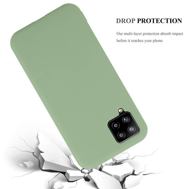 Cadorabo Hoesje geschikt voor Samsung Galaxy A42 4G in CANDY PASTEL GROEN - Beschermhoes TPU silicone Case Cover