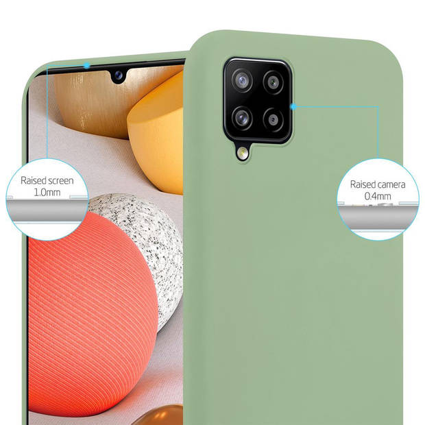 Cadorabo Hoesje geschikt voor Samsung Galaxy A42 4G in CANDY PASTEL GROEN - Beschermhoes TPU silicone Case Cover