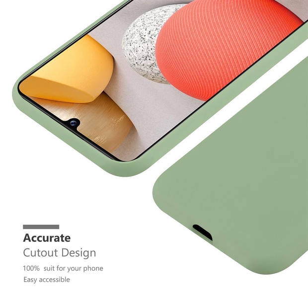 Cadorabo Hoesje geschikt voor Samsung Galaxy A42 4G in CANDY PASTEL GROEN - Beschermhoes TPU silicone Case Cover