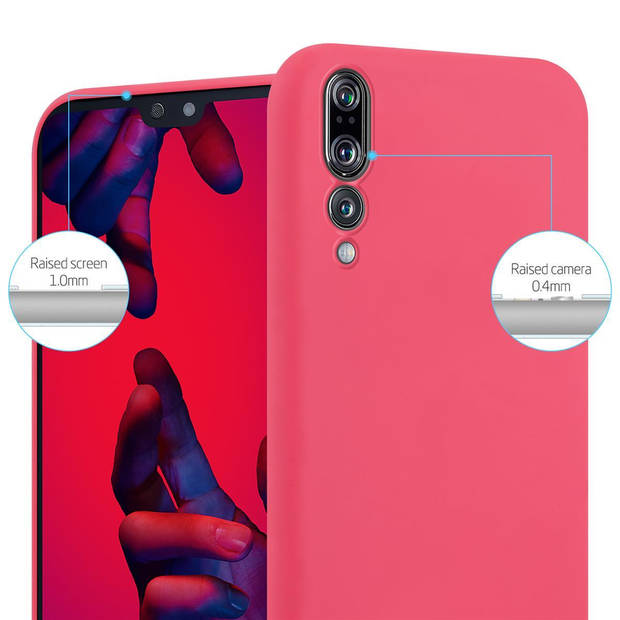 Cadorabo Hoesje geschikt voor Huawei P20 PRO / P20 PLUS in CANDY ROOD - Beschermhoes TPU silicone Case Cover