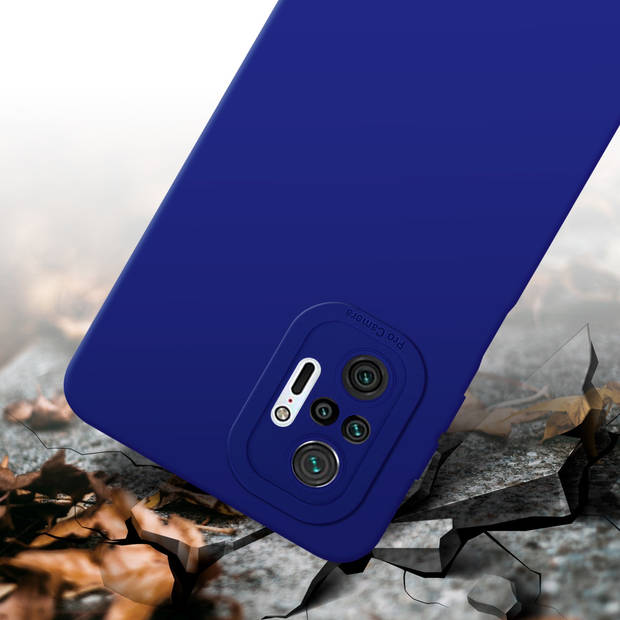 Cadorabo Hoesje geschikt voor Xiaomi RedMi NOTE 10 PRO in FLUID BLAUW - Beschermhoes TPU silicone Cover Case