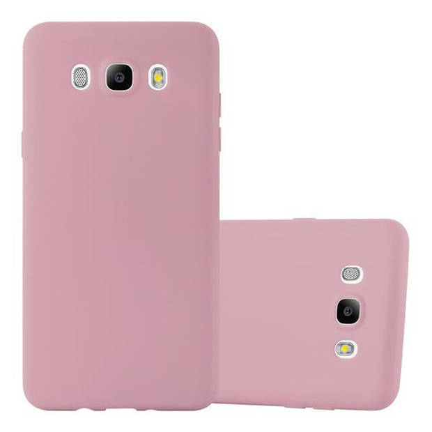 Cadorabo Hoesje geschikt voor Samsung Galaxy J7 2016 in CANDY ROZE - Beschermhoes TPU silicone Case Cover