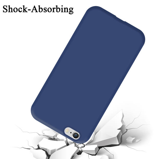 Cadorabo Hoesje geschikt voor Apple iPhone 6 PLUS / 6S PLUS Case in LIQUID BLAUW - Beschermhoes TPU silicone Cover