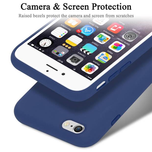 Cadorabo Hoesje geschikt voor Apple iPhone 6 PLUS / 6S PLUS Case in LIQUID BLAUW - Beschermhoes TPU silicone Cover