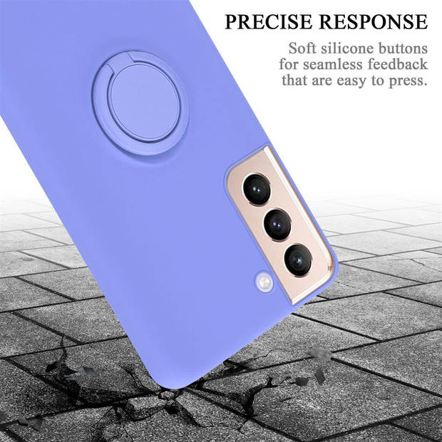 Cadorabo Hoesje geschikt voor Samsung Galaxy S21 PLUS in LIQUID LICHT PAARS - Beschermhoes van TPU silicone Case Cover