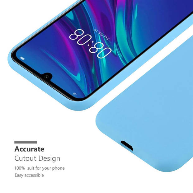 Cadorabo Hoesje geschikt voor Huawei Y6 2019 in CANDY BLAUW - Beschermhoes TPU silicone Case Cover