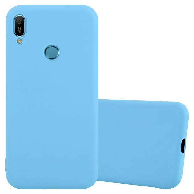 Cadorabo Hoesje geschikt voor Huawei Y6 2019 in CANDY BLAUW - Beschermhoes TPU silicone Case Cover