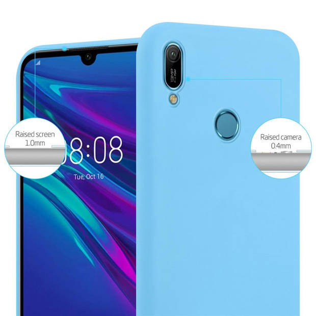 Cadorabo Hoesje geschikt voor Huawei Y6 2019 in CANDY BLAUW - Beschermhoes TPU silicone Case Cover