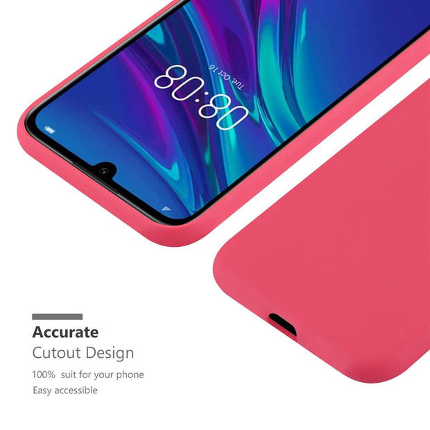 Cadorabo Hoesje geschikt voor Huawei Y6 2019 in CANDY ROOD - Beschermhoes TPU silicone Case Cover