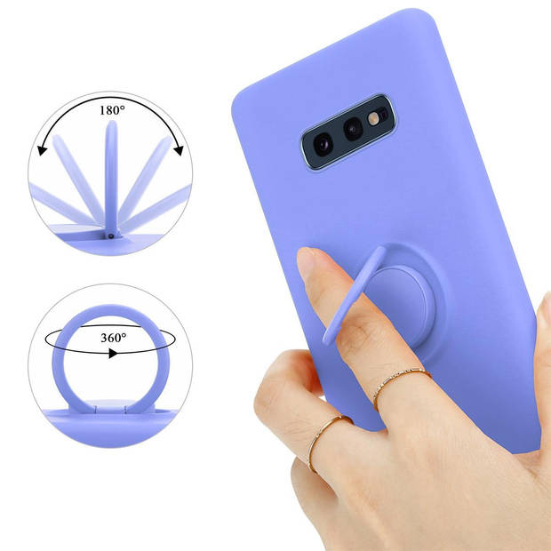 Cadorabo Hoesje geschikt voor Samsung Galaxy S10e in LIQUID LICHT PAARS - Beschermhoes van TPU silicone Case Cover met