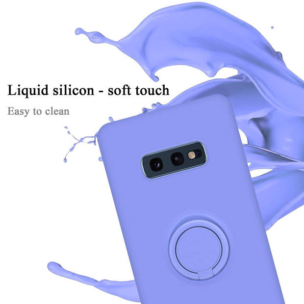 Cadorabo Hoesje geschikt voor Samsung Galaxy S10e in LIQUID LICHT PAARS - Beschermhoes van TPU silicone Case Cover met