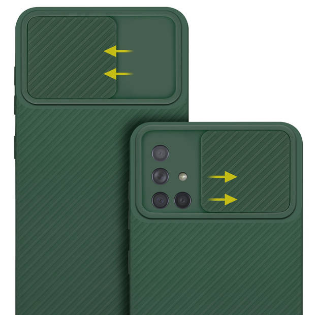 Cadorabo Hoesje geschikt voor Samsung Galaxy A71 4G in Bonbon Groen - Beschermhoes TPU-silicone Case Cover