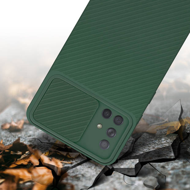 Cadorabo Hoesje geschikt voor Samsung Galaxy A71 4G in Bonbon Groen - Beschermhoes TPU-silicone Case Cover