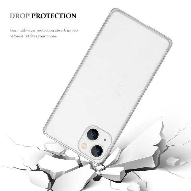 Cadorabo Hoesje geschikt voor Apple iPhone 14 PLUS in VOLLEDIG TRANSPARANT - Beschermhoes Cover gemaakt van TPU Silicone