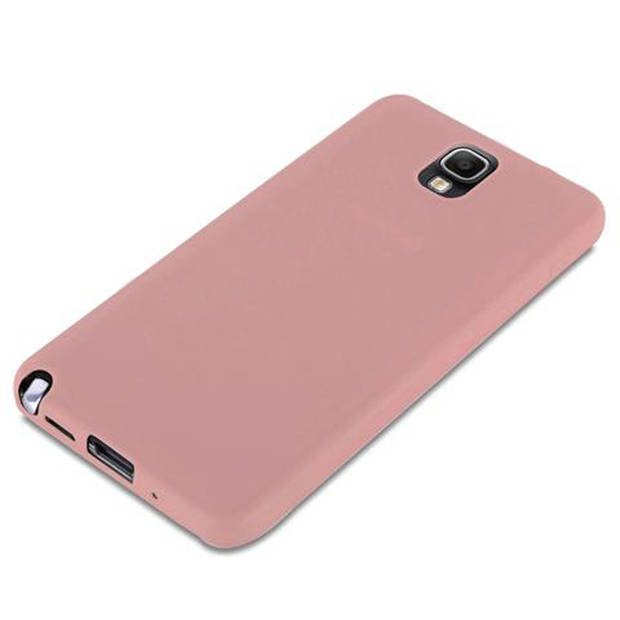 Cadorabo Hoesje geschikt voor Samsung Galaxy NOTE 3 in CANDY ROZE - Beschermhoes TPU silicone Case Cover