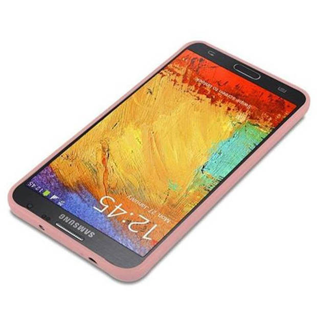 Cadorabo Hoesje geschikt voor Samsung Galaxy NOTE 3 in CANDY ROZE - Beschermhoes TPU silicone Case Cover