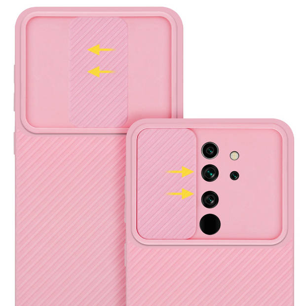 Cadorabo Hoesje geschikt voor Xiaomi RedMi NOTE 8 PRO in Bonbon Roze - Beschermhoes TPU-silicone Case Cover