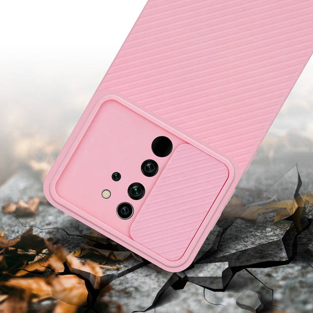 Cadorabo Hoesje geschikt voor Xiaomi RedMi NOTE 8 PRO in Bonbon Roze - Beschermhoes TPU-silicone Case Cover