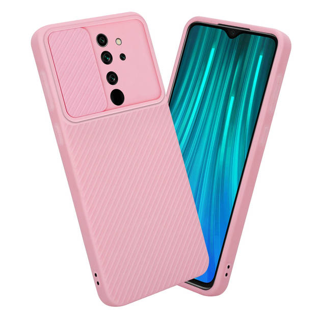 Cadorabo Hoesje geschikt voor Xiaomi RedMi NOTE 8 PRO in Bonbon Roze - Beschermhoes TPU-silicone Case Cover