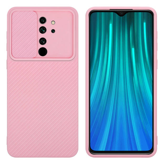 Cadorabo Hoesje geschikt voor Xiaomi RedMi NOTE 8 PRO in Bonbon Roze - Beschermhoes TPU-silicone Case Cover