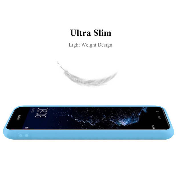 Cadorabo Hoesje geschikt voor Huawei P10 LITE in CANDY BLAUW - Beschermhoes TPU silicone Case Cover