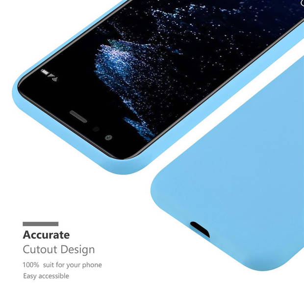 Cadorabo Hoesje geschikt voor Huawei P10 LITE in CANDY BLAUW - Beschermhoes TPU silicone Case Cover