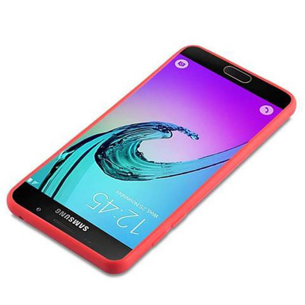 Cadorabo Hoesje geschikt voor Samsung Galaxy A5 2016 in CANDY ROOD - Beschermhoes TPU silicone Case Cover