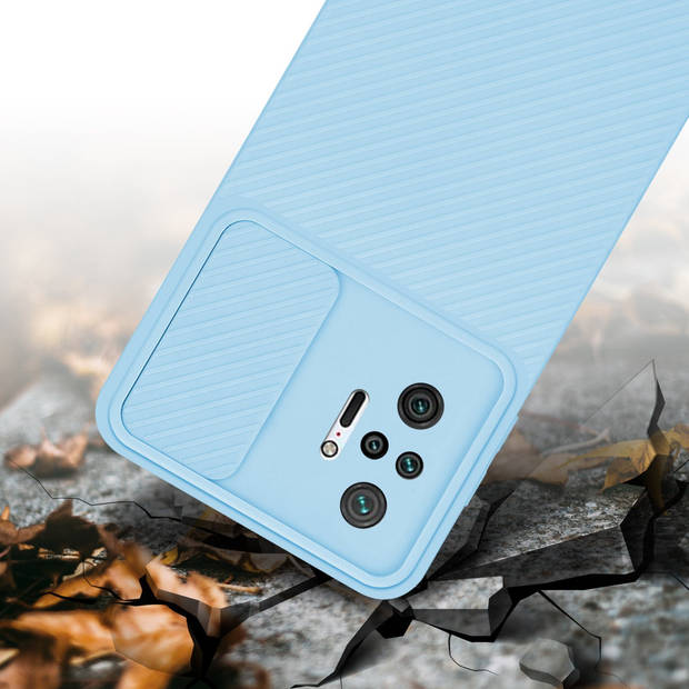 Cadorabo Hoesje geschikt voor Xiaomi RedMi NOTE 10 PRO in Bonbon Licht Blauw - Beschermhoes TPU-silicone Case Cover