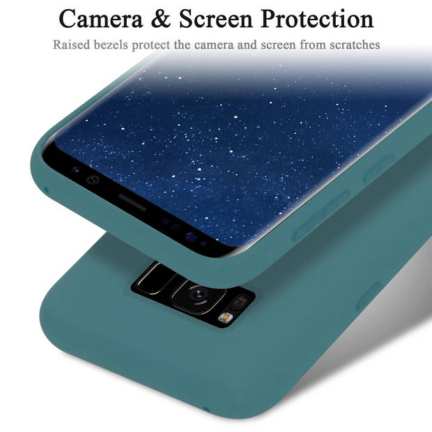 Cadorabo Hoesje geschikt voor Samsung Galaxy S8 PLUS Case in LIQUID GROEN - Beschermhoes TPU silicone Cover