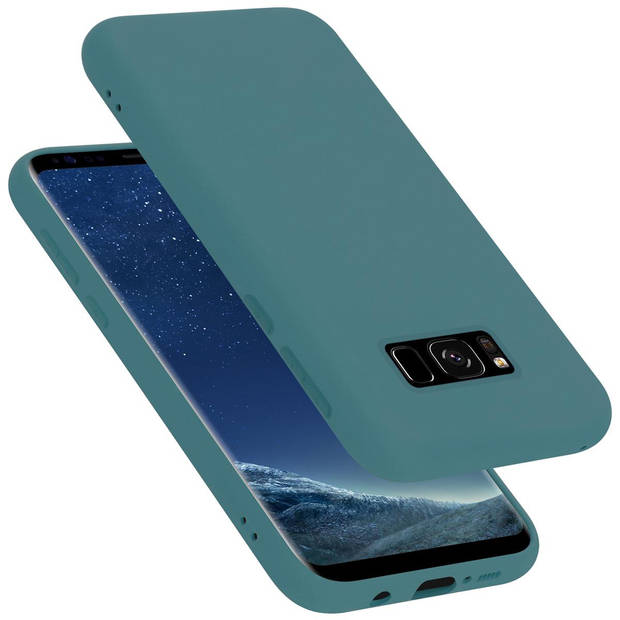 Cadorabo Hoesje geschikt voor Samsung Galaxy S8 PLUS Case in LIQUID GROEN - Beschermhoes TPU silicone Cover