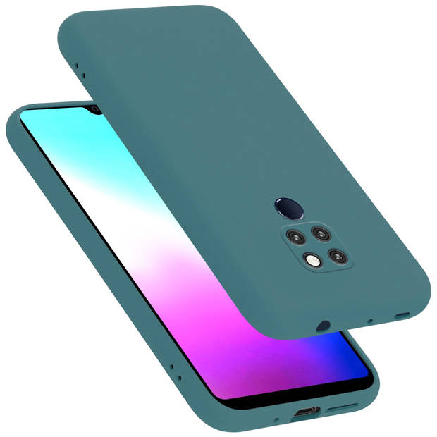 Cadorabo Hoesje geschikt voor Huawei MATE 20 Case in LIQUID GROEN - Beschermhoes TPU silicone Cover