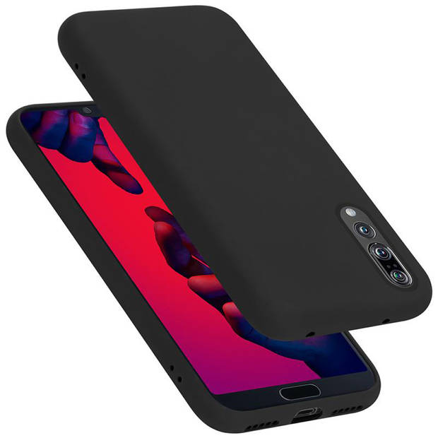 Cadorabo Hoesje geschikt voor Huawei P20 PRO / P20 PLUS Case in LIQUID ZWART - Beschermhoes TPU silicone Cover