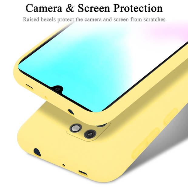 Cadorabo Hoesje geschikt voor Huawei MATE 20 Case in LIQUID GEEL - Beschermhoes TPU silicone Cover