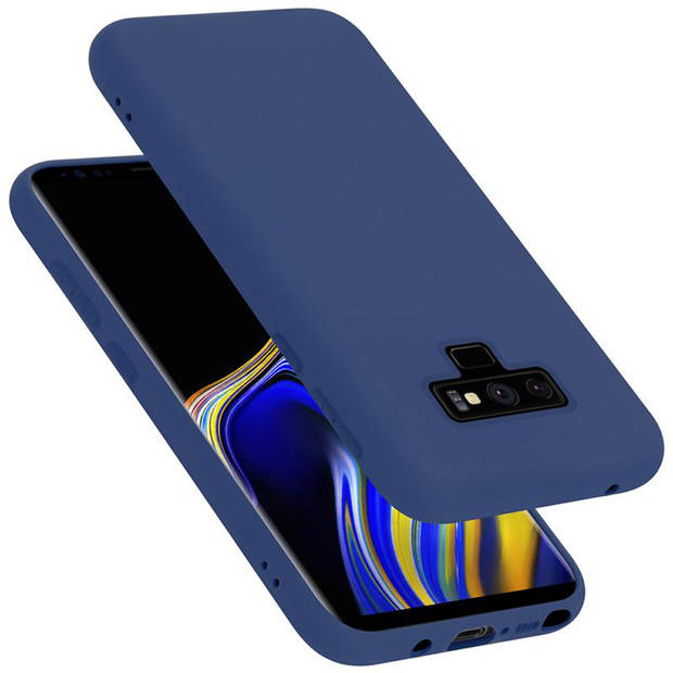 Cadorabo Hoesje geschikt voor Samsung Galaxy NOTE 9 Case in LIQUID BLAUW - Beschermhoes TPU silicone Cover