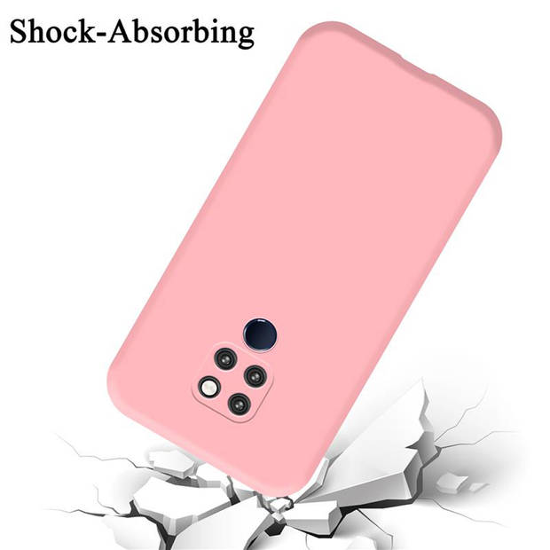 Cadorabo Hoesje geschikt voor Huawei MATE 20 Case in LIQUID ROZE - Beschermhoes TPU silicone Cover