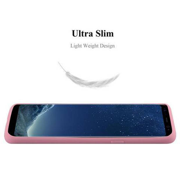 Cadorabo Hoesje geschikt voor Samsung Galaxy S8 PLUS in CANDY ROZE - Beschermhoes TPU silicone Case Cover