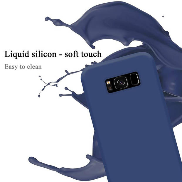 Cadorabo Hoesje geschikt voor Samsung Galaxy S8 PLUS Case in LIQUID BLAUW - Beschermhoes TPU silicone Cover