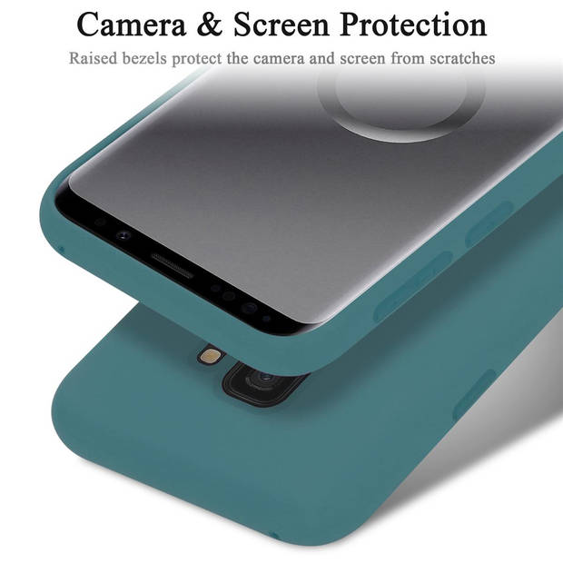 Cadorabo Hoesje geschikt voor Samsung Galaxy S9 Case in LIQUID GROEN - Beschermhoes TPU silicone Cover
