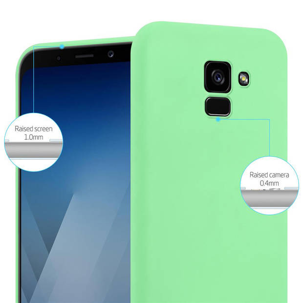 Cadorabo Hoesje geschikt voor Samsung Galaxy A5 2018 in CANDY PASTEL GROEN - Beschermhoes TPU silicone Case Cover