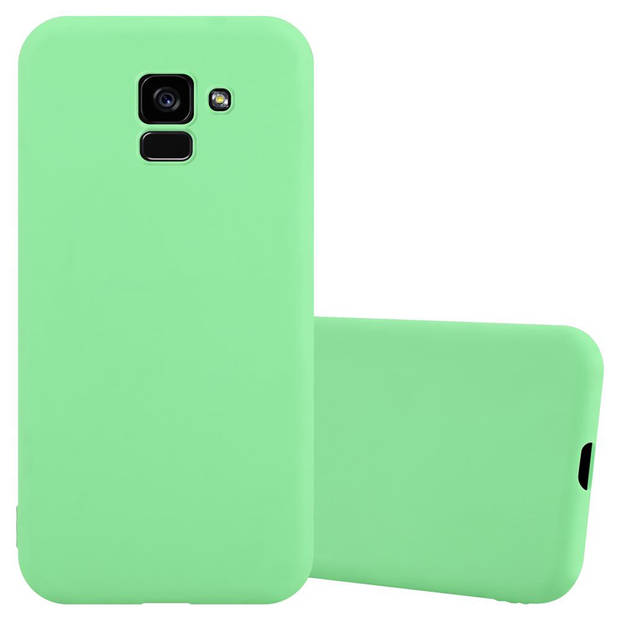 Cadorabo Hoesje geschikt voor Samsung Galaxy A5 2018 in CANDY PASTEL GROEN - Beschermhoes TPU silicone Case Cover