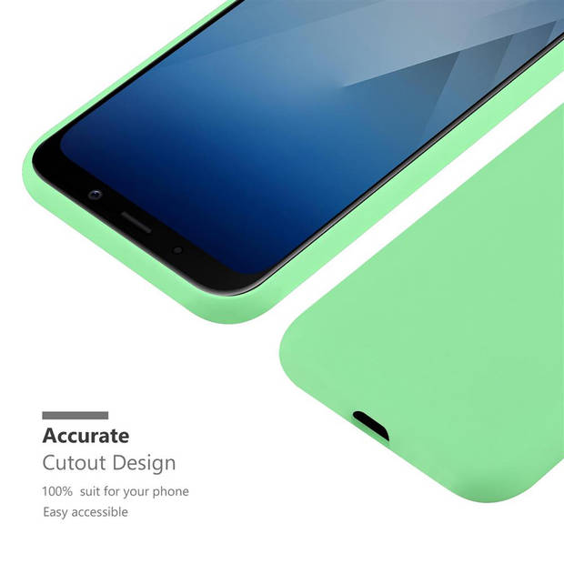 Cadorabo Hoesje geschikt voor Samsung Galaxy A5 2018 in CANDY PASTEL GROEN - Beschermhoes TPU silicone Case Cover