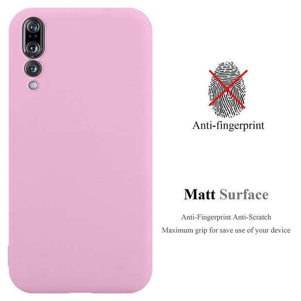 Cadorabo Hoesje geschikt voor Huawei P20 PRO / P20 PLUS in CANDY ROZE - Beschermhoes TPU silicone Case Cover