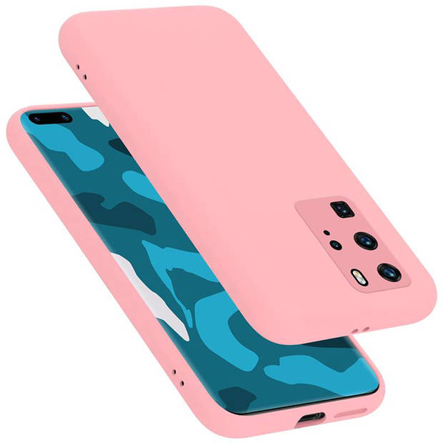 Cadorabo Hoesje geschikt voor Huawei P40 PRO / P40 PRO+ Case in LIQUID ROZE - Beschermhoes TPU silicone Cover