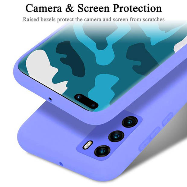 Cadorabo Hoesje geschikt voor Huawei P40 Case in LIQUID LICHT PAARS - Beschermhoes TPU silicone Cover