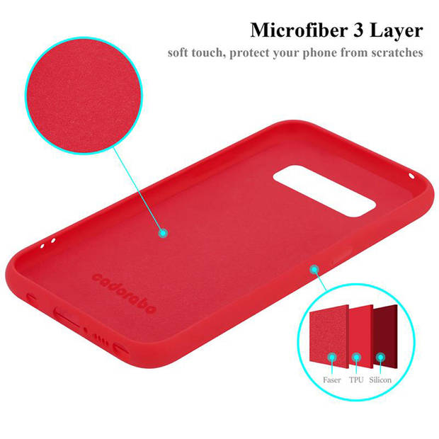 Cadorabo Hoesje geschikt voor Samsung Galaxy NOTE 8 Case in LIQUID ROOD - Beschermhoes TPU silicone Cover