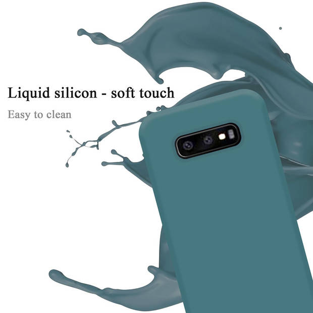 Cadorabo Hoesje geschikt voor Samsung Galaxy S10e Case in LIQUID GROEN - Beschermhoes TPU silicone Cover