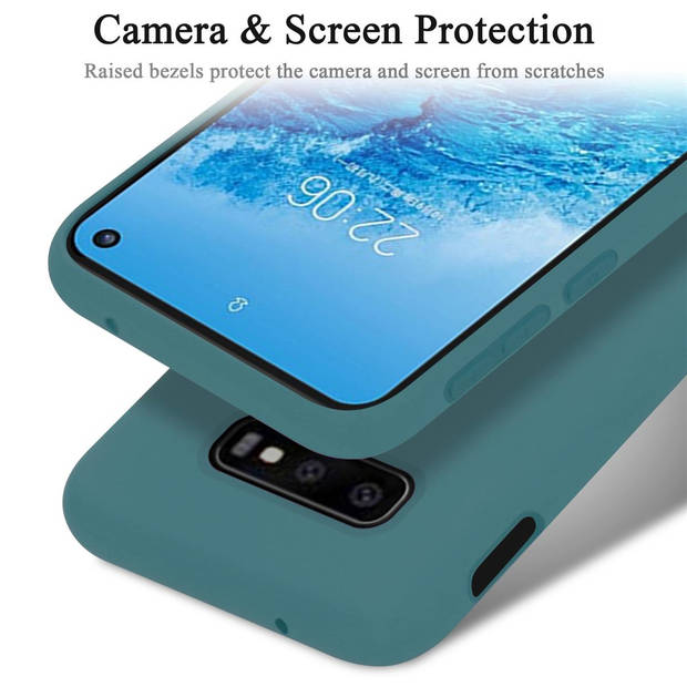 Cadorabo Hoesje geschikt voor Samsung Galaxy S10e Case in LIQUID GROEN - Beschermhoes TPU silicone Cover